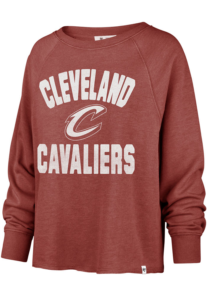 47 Cleveland Cavaliers Womens Red Emerson Crew Sweatshirt