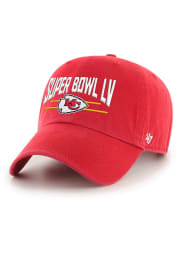 47 Kansas City Chiefs Super Bowl LV Clean Up Adjustable Hat - Red