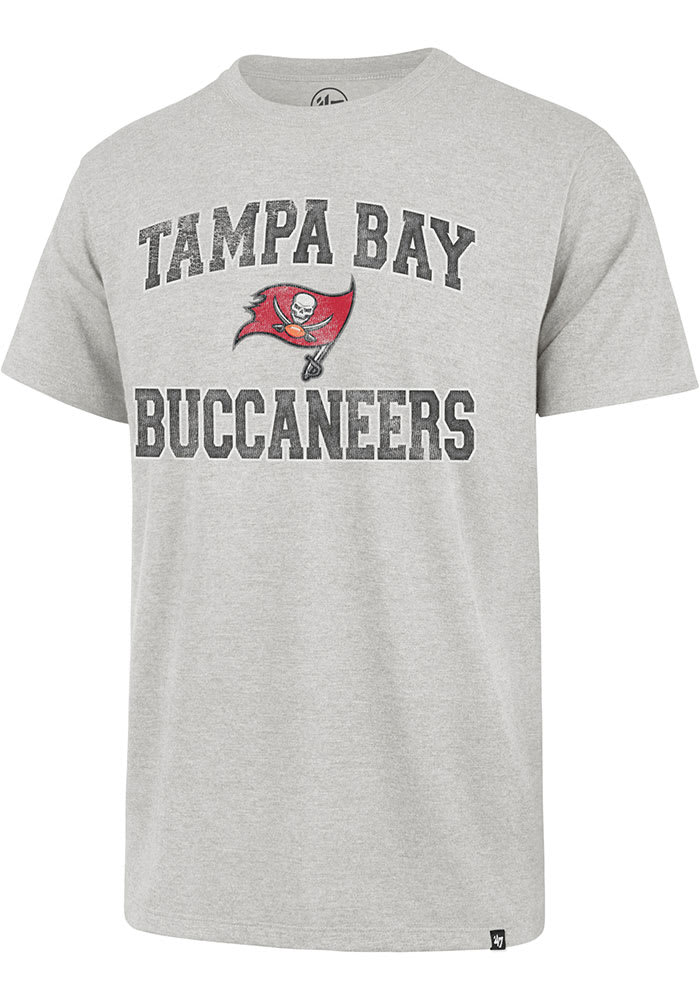 47 Tampa Bay Buccaneers Grey Union Arch Franklin Short Sleeve Fashion T Shirt