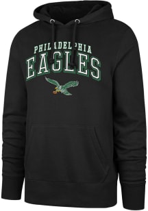 47 Philadelphia Eagles Mens Black Double Decker Long Sleeve Hoodie