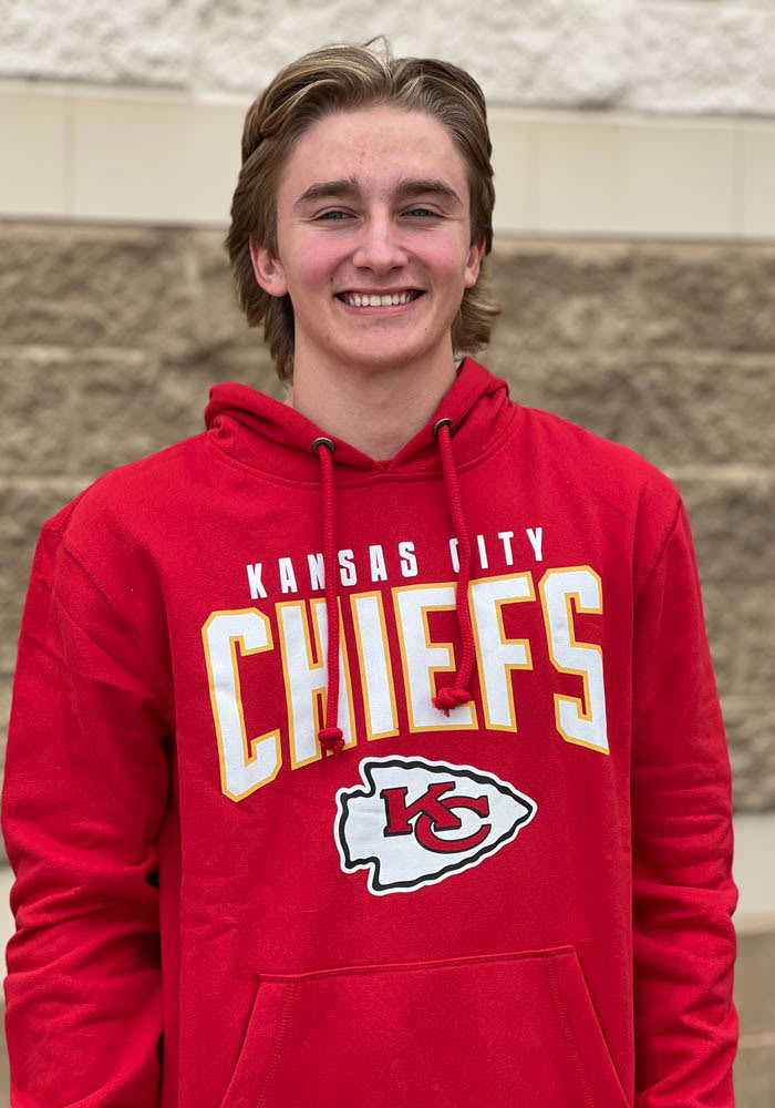 47 Kansas City Chiefs Mens Red Imprint Long Sleeve Hoodie