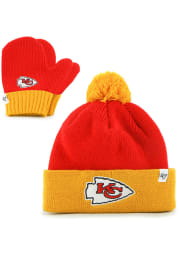 47 Kansas City Chiefs Bam Bam Set Baby Knit Hat - Red
