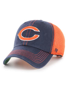 47 Chicago Bears C Logo Trawler Clean Up Adjustable Hat - Navy Blue