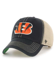 47 Cincinnati Bengals B Logo Trawler Clean Up Adjustable Hat - Black