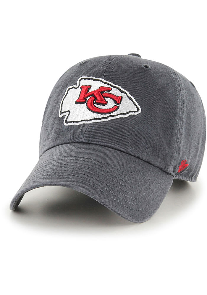 47 Kansas City Chiefs Charcoal Tod Clean Up Adjustable Toddler Hat