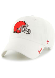 47 Cleveland Browns White Miata Clean Up Womens Adjustable Hat