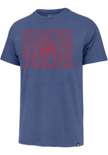 47 Philadelphia 76ers Blue Reserve Franklin Short Sleeve Fashion T Shirt