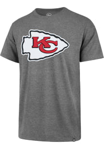47 Kansas City Chiefs Grey Knockout Fieldhouse Short Sleeve Fashion T Shirt