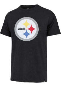 47 Pittsburgh Steelers Black Knockout Fieldhouse Short Sleeve Fashion T Shirt