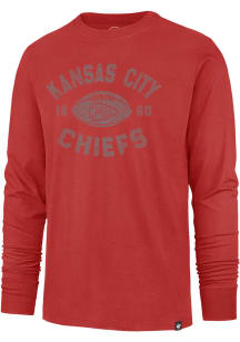 47 Kansas City Chiefs Red Overcast Franklin Long Sleeve Fashion T Shirt