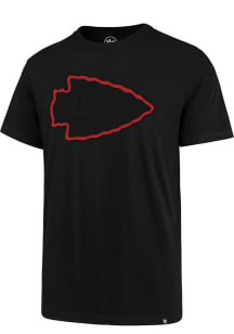 47 Kansas City Chiefs Black Pop Imprint Short Sleeve T Shirt