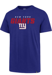 47 New York Giants Blue Traction Super Rival Short Sleeve T Shirt
