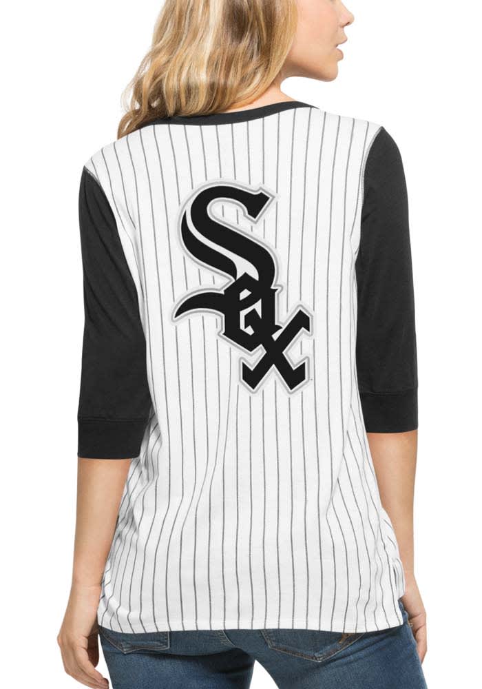 Chicago White Sox Women's Sox Pinstripe w/ Navy/Red Trim and