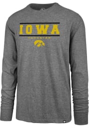 47 Iowa Hawkeyes Grey Club Long Sleeve Fashion T Shirt