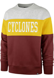 47 Iowa State Cyclones Mens Cardinal Co-Ed Interstate Long Sleeve Fashion Sweatshirt