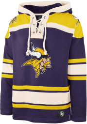 47 Minnesota Vikings Mens Purple Lacer Fashion Hood
