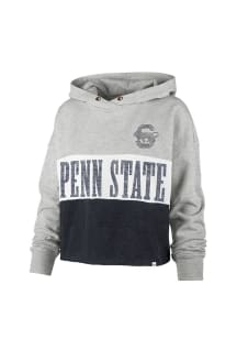 47 Penn State Nittany Lions Womens White Lizzy Cut Off Hooded Sweatshirt