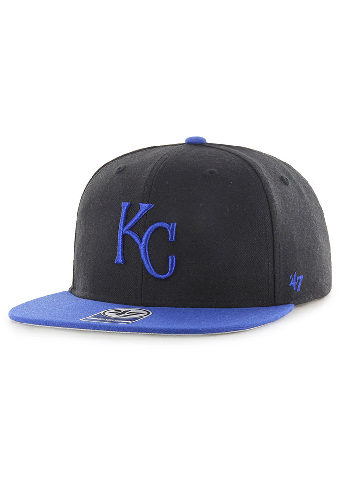 47 Kansas City Royals Black No Shot Captain Youth Snapback Hat