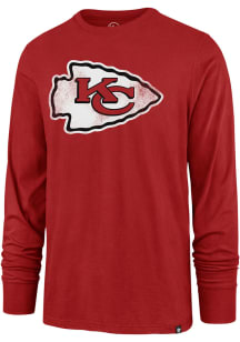 47 Kansas City Chiefs Red Distressed Imprint Super Rival Long Sleeve T Shirt