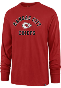 47 Kansas City Chiefs Red Varsity Arch Super Rival Long Sleeve T Shirt