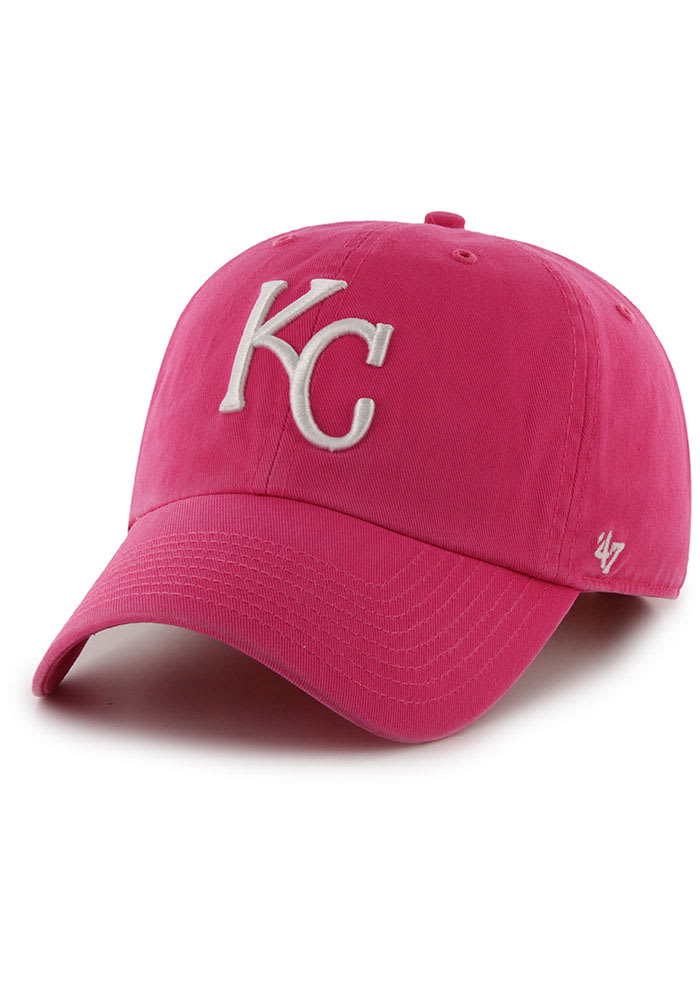 47 Kansas City Royals Pink Clean Up Womens Adjustable Hat