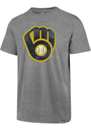 47 Milwaukee Brewers Grey Imprint Club Short Sleeve T Shirt
