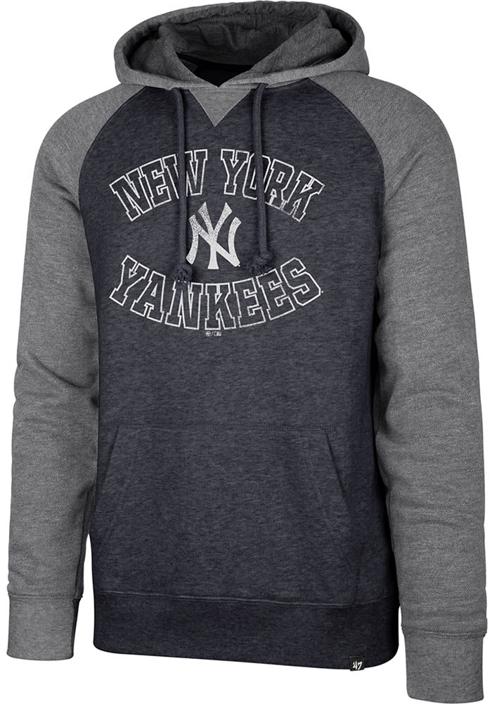 47 New York Yankees Mens Navy Blue Match Raglan Fashion Hood