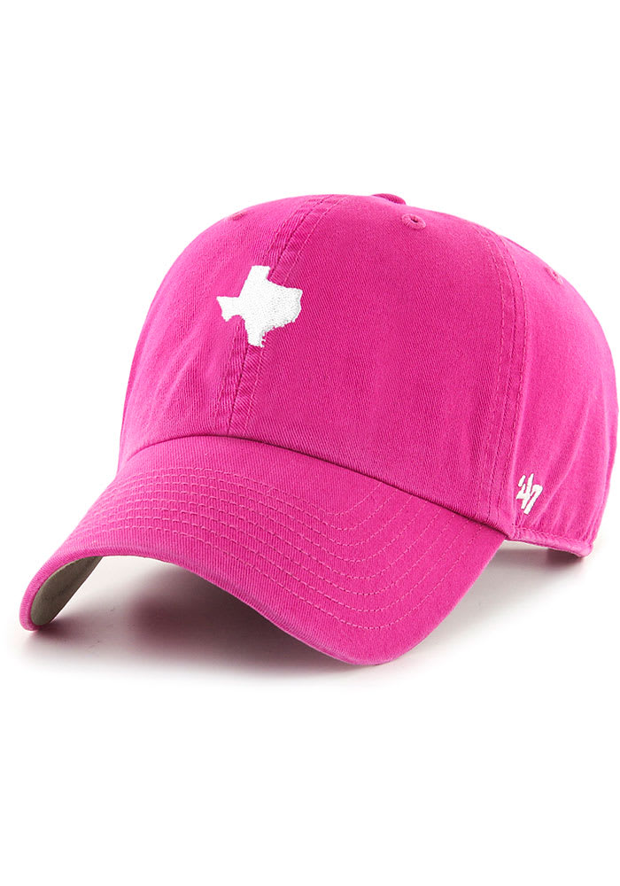 47 Texas White Logo Base Runner Clean Up Adjustable Hat - Purple