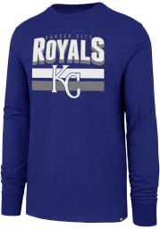 47 Kansas City Royals Blue Double Stripe Club Long Sleeve T Shirt
