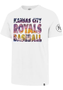 47 Kansas City Royals White Two Peat Flanker Short Sleeve Fashion T Shirt