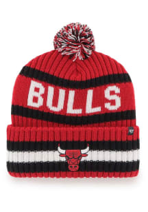 47 Chicago Bulls Red Bering Cuff Mens Knit Hat