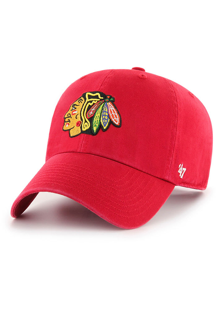 47 Chicago Blackhawks Red Clean Up Youth Adjustable Hat