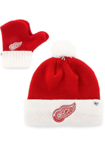 47 Detroit Red Wings Bam Bam Set Baby Knit Hat - Red