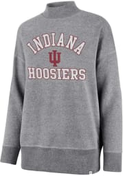 47 Indiana Hoosiers Womens Grey Ivy Mock Neck Crew Sweatshirt