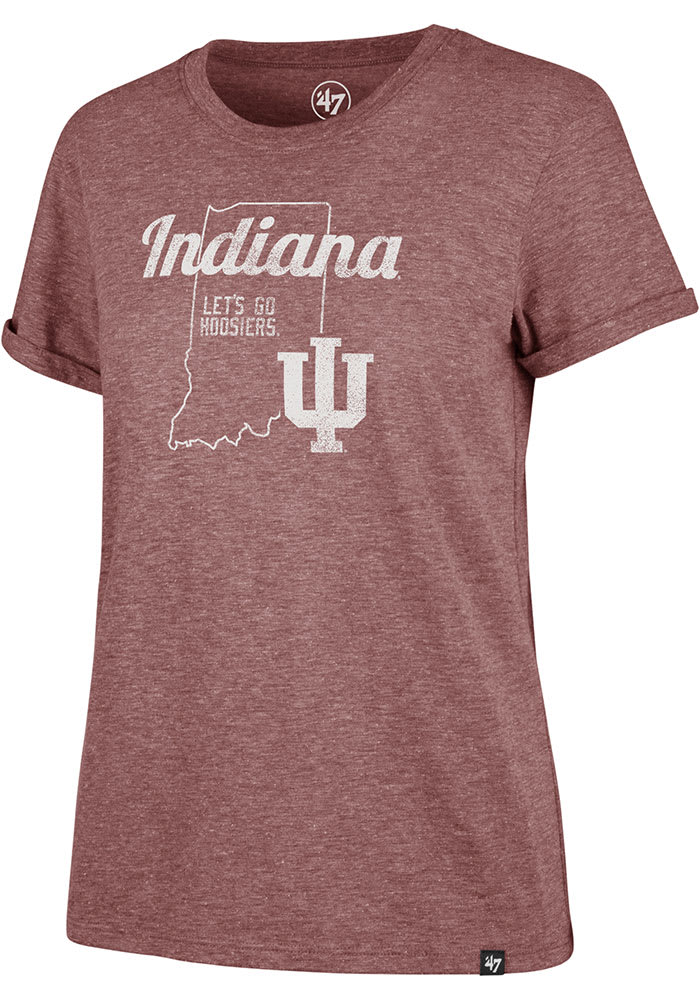 47 Indiana Hoosiers Womens Cardinal Match Short Sleeve T-Shirt