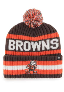 47 Cleveland Browns Brown Retro Bering Cuff Mens Knit Hat