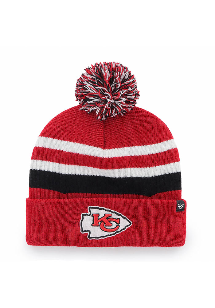 47 Kansas City Chiefs Red State Line Cuff Mens Knit Hat