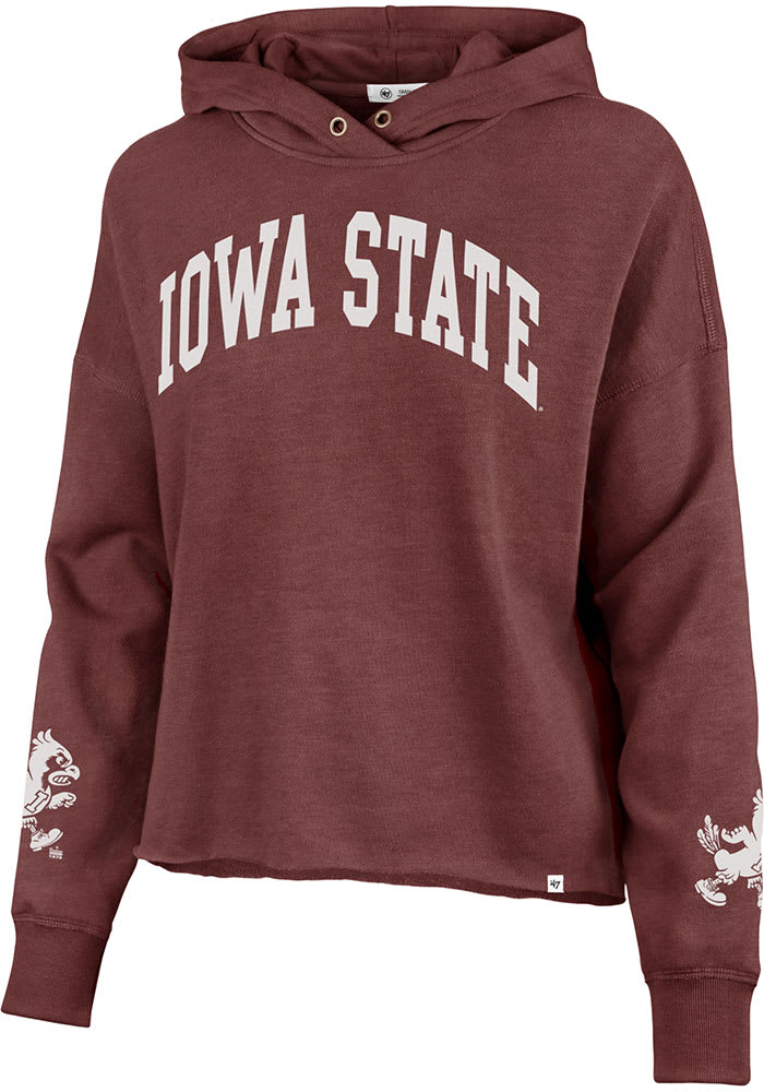 47 Iowa State Cyclones Womens Red Olivia Hooded Sweatshirt