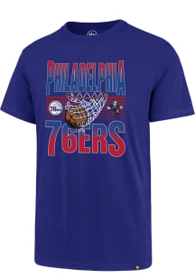 47 Philadelphia 76ers Blue Buzzer Beater Rival Short Sleeve T Shirt