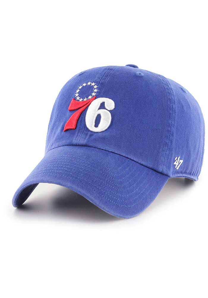 47 Philadelphia 76ers Clean Up Adjustable Hat - Blue