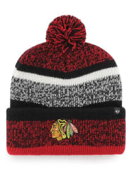 47 Chicago Blackhawks Red Northward Cuff Pom Mens Knit Hat