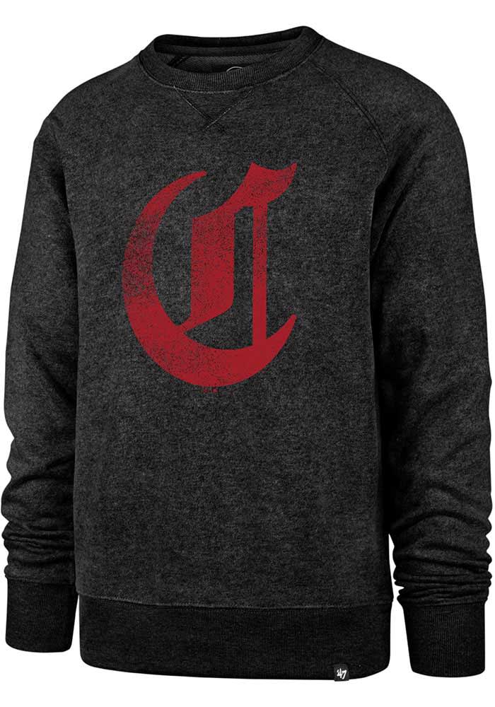 Men's Antigua Oatmeal Cincinnati Reds Reward Crewneck Pullover Sweatshirt Size: Small