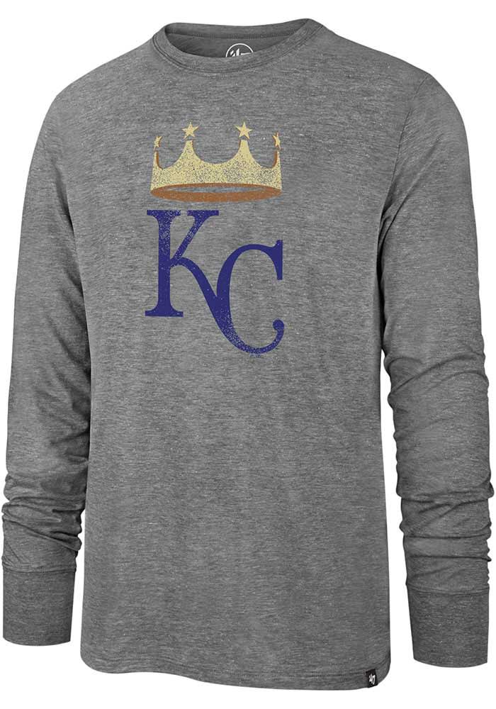 47 Kansas City Royals Grey Match Long Sleeve Fashion T Shirt