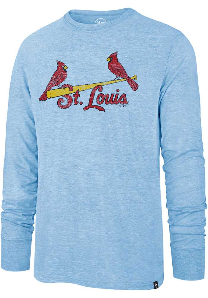 47 St Louis Cardinals Light Blue Match Long Sleeve Fashion T Shirt