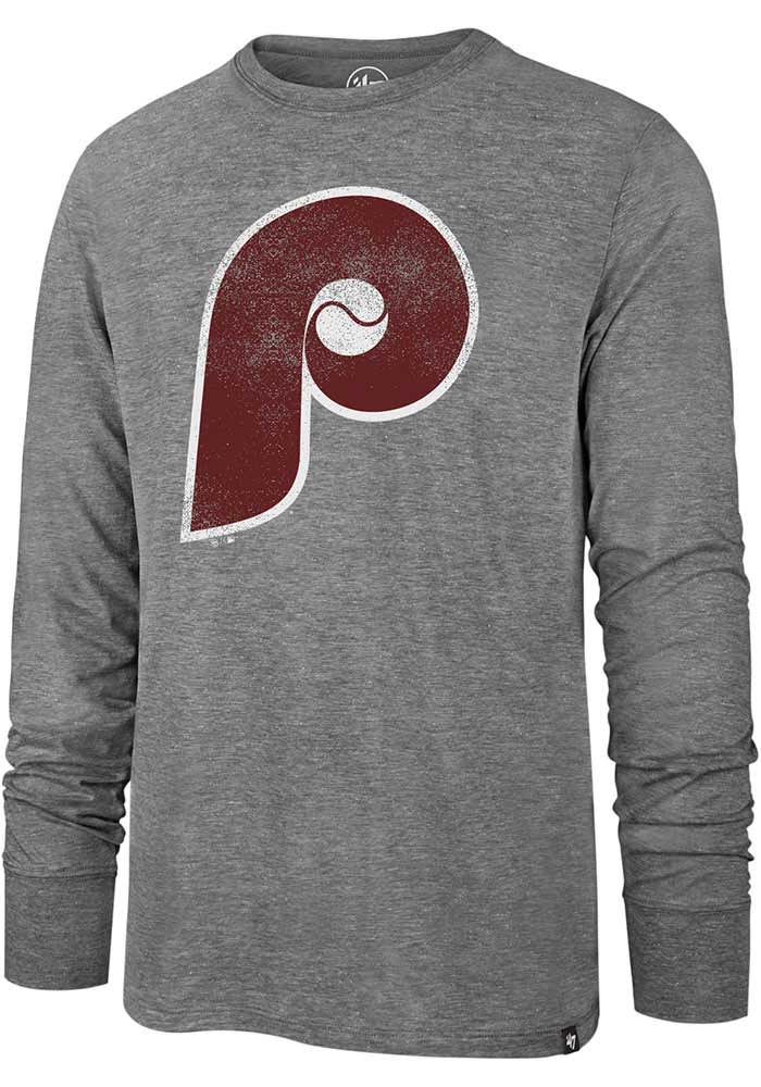 47 Philadelphia Phillies Grey Match Long Sleeve Fashion T Shirt