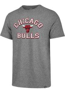47 Chicago Bulls Grey Match Short Sleeve Fashion T Shirt
