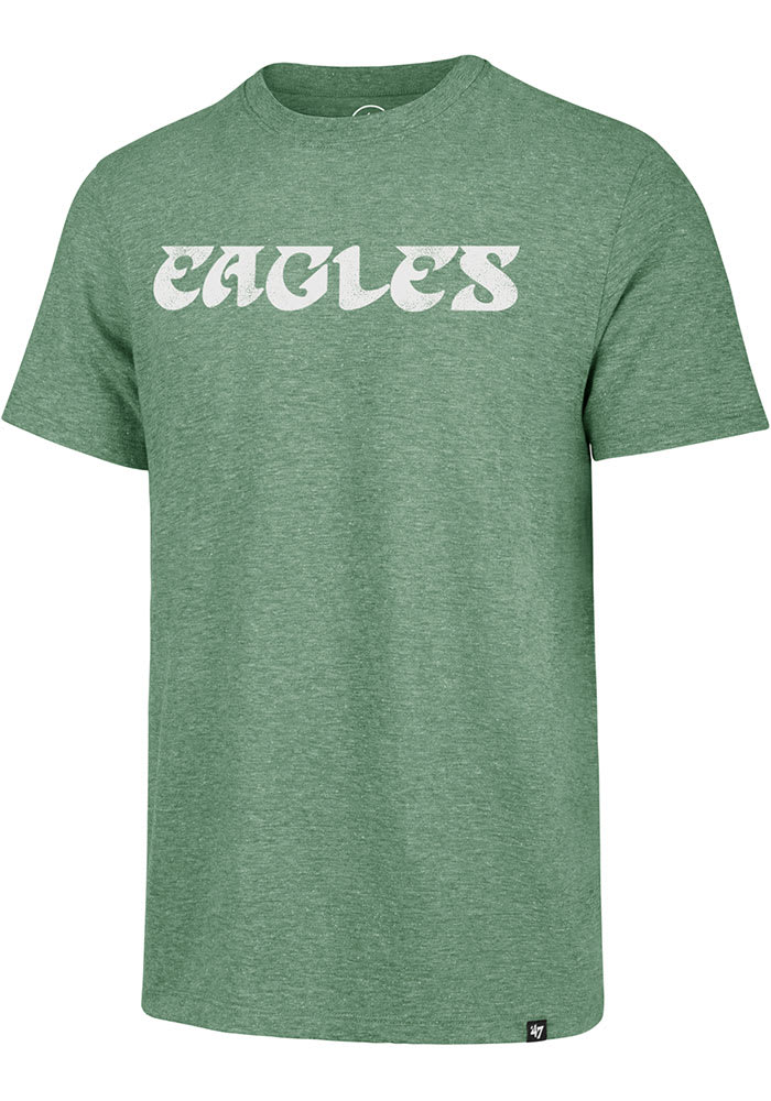 Men's '47 Black Philadelphia Eagles Imprint Super Rival T-Shirt