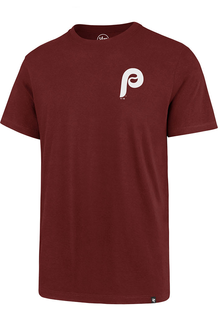Rhys Hoskins Philadelphia Phillies Maroon Backer Short Sleeve Player T Shirt