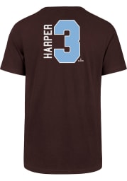 Bryce Harper Philadelphia Phillies Maroon Backer Short Sleeve Player T Shirt