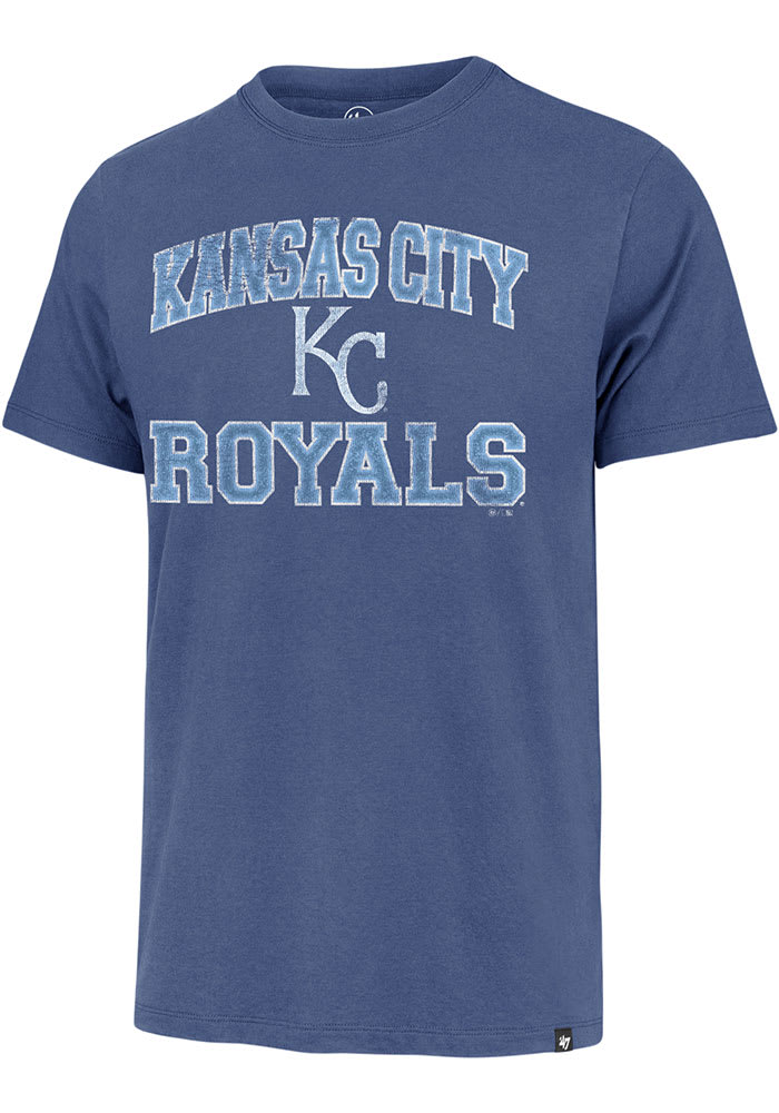 47 Kansas City Royals Blue UNION ARCH FRANKLIN Short Sleeve Fashion T Shirt